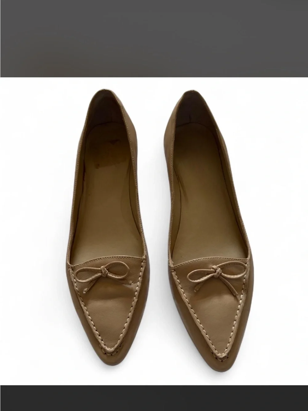BCBG Classic Beige Pointed-Toe Women’s Flats